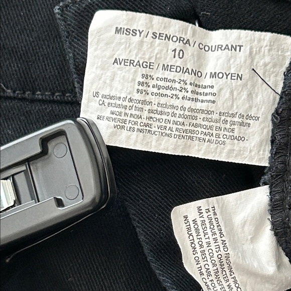 NWOT Gloria Vanderbilt Black Straight Leg Jeans - Picture 7 of 8